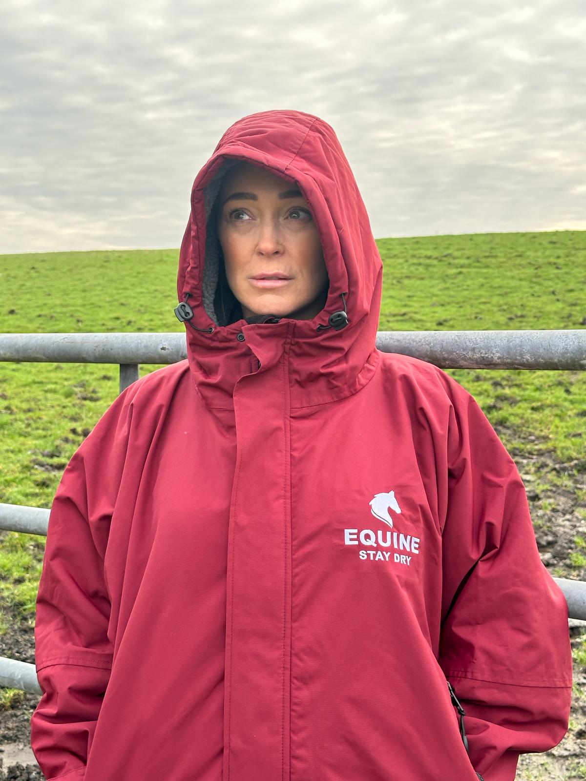 Equine Stay Dry Advanced Equestrian Waterproof Coat - Mulberry
