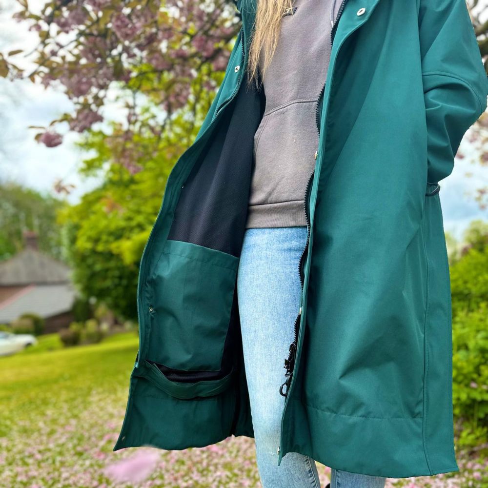 Equine Stay Dry Lite Equestrian Coat - Green