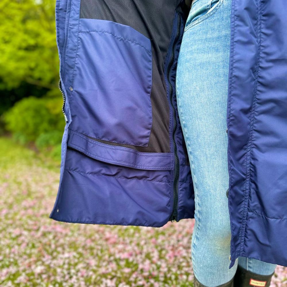 Equine Stay Dry Lite Equestrian Coat - Navy