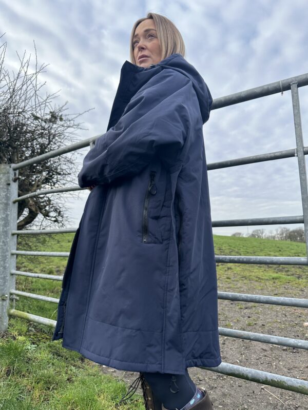 Equine Stay Dry Advanced Equestrian Waterproof Coat - Navy