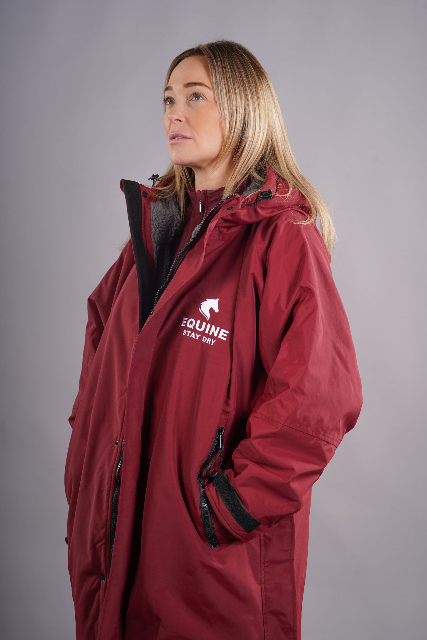 Equine Stay Dry Advanced Equestrian Waterproof Coat - Mulberry