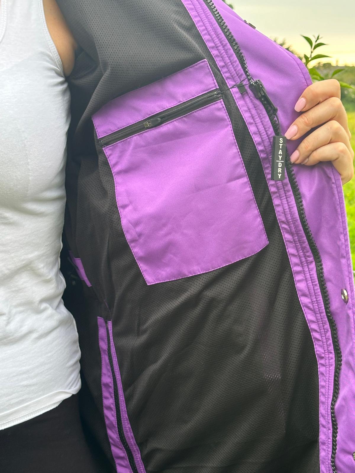 Equine Stay Dry Lite Equestrian Coat - Purple